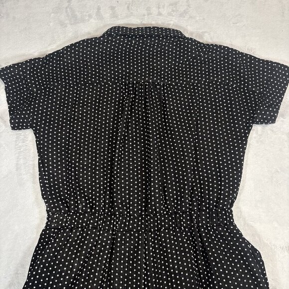 Orange Creek Black & White Polka Dot Romper Women's Size X-Large Casual Preppy - Picture 4 of 14